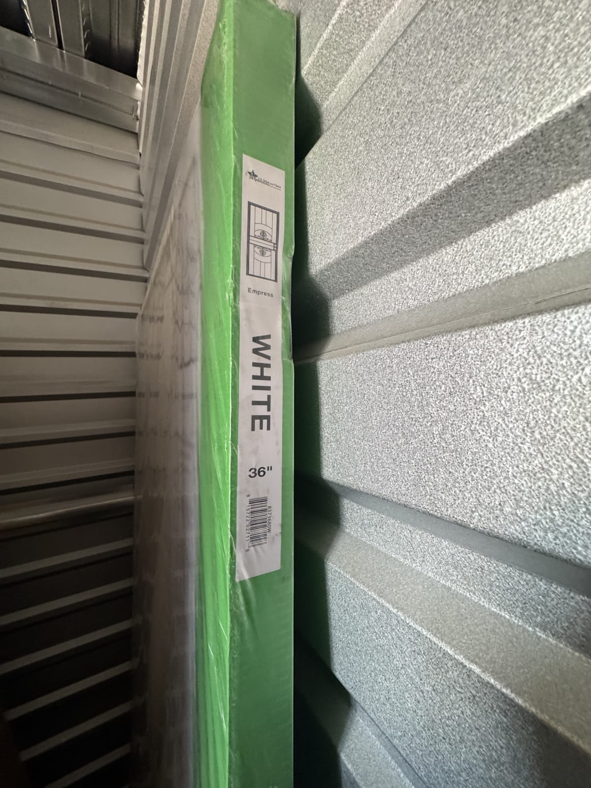 Brilliance 36 in. x 80 in. White Gloss Perforated Steel Security Door