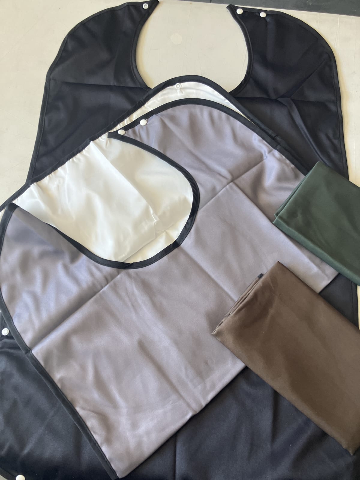 Multi-Color Waterproof Apron Set with Snaps