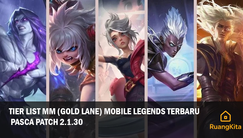 Tier List Meta Gold Lane (MM) MLBB terbaru November 2025 untuk Push Rank