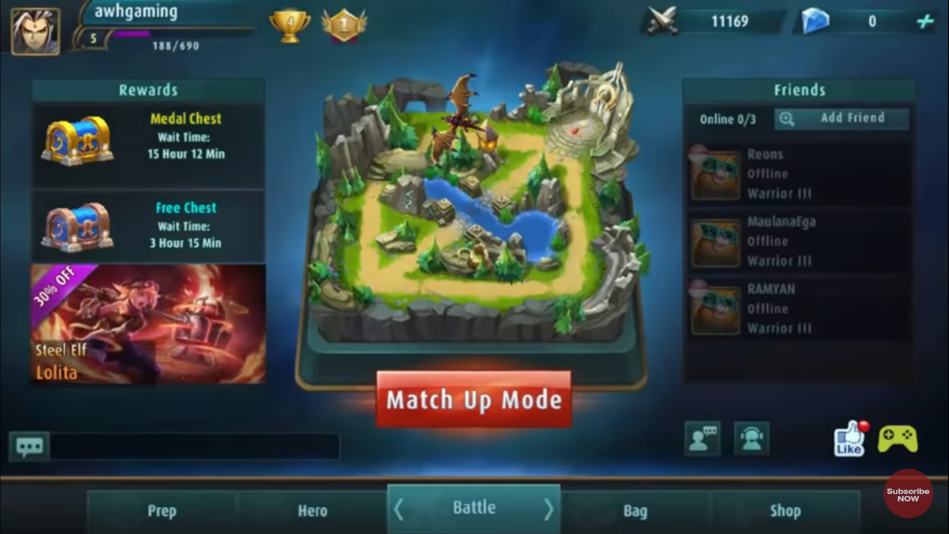Tampilan mobile legends awal rilis 2016