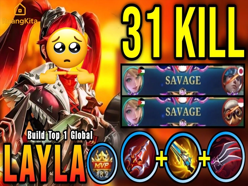 Build item Layla Revamp 2026 tersakit dengan fokus critical dan damage