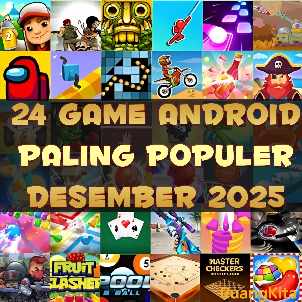 Daftar 24 game android paling populer di playstore Desember 2025