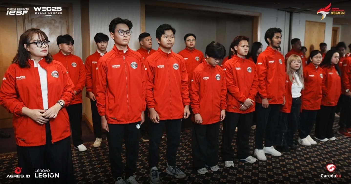 Skuad Timnas MLBB Indonesia bersiap untuk IESF World Championship 2025