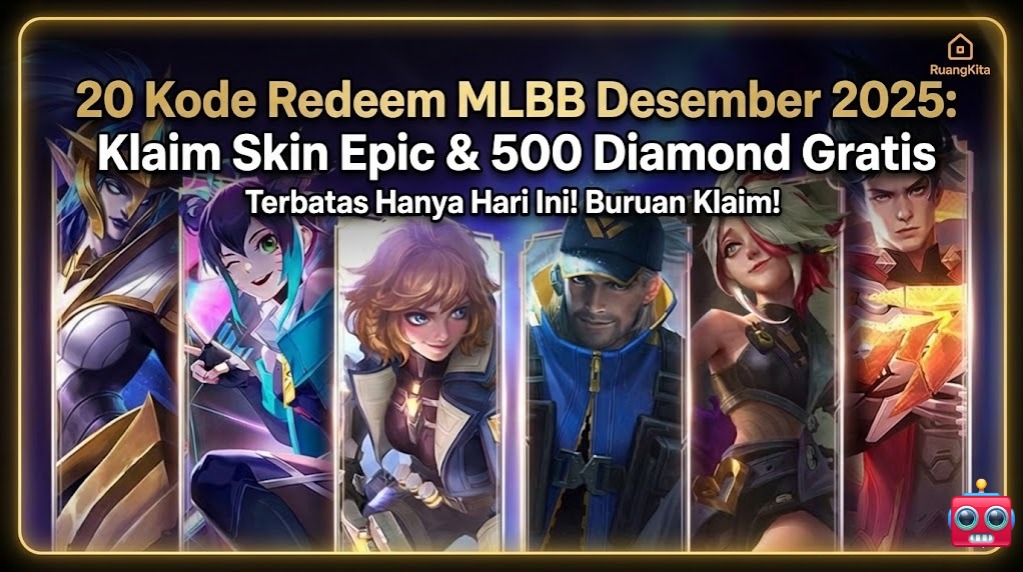 Daftar hadiah kode redeem Mobile Legends Desember 2025 terbaru