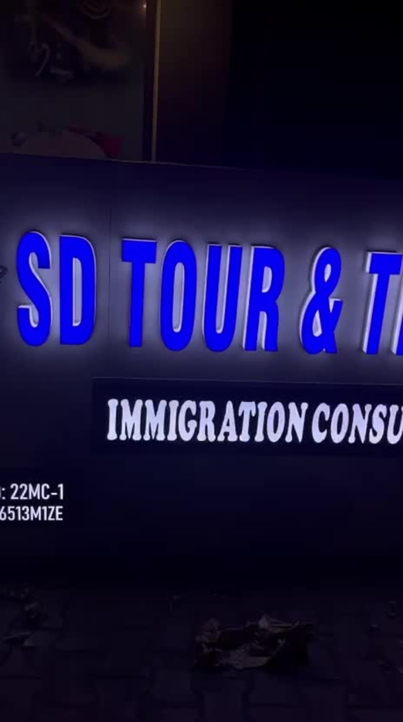 Acrylic letters installation reel