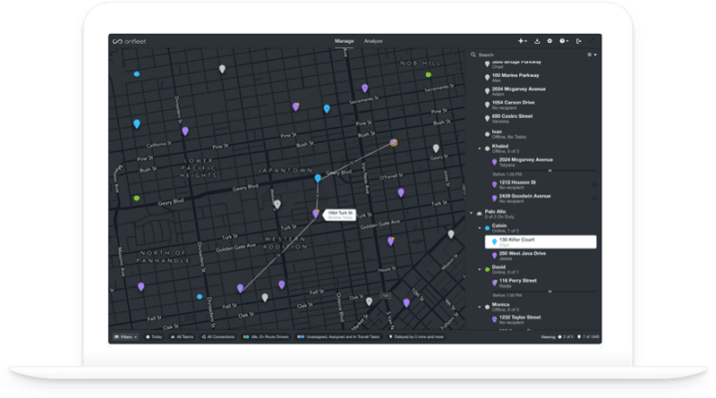 Utilizing Map Overlays with Onfleet