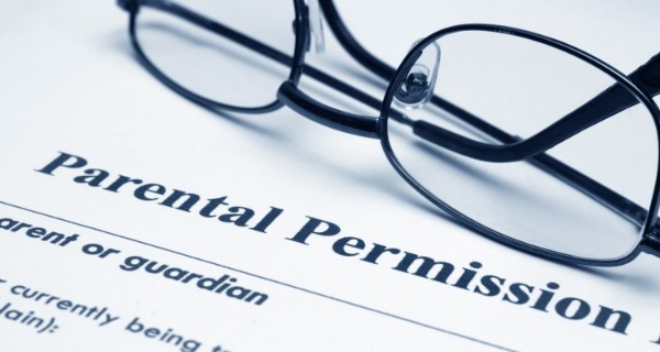 Glasses and 'Parental Permission' form