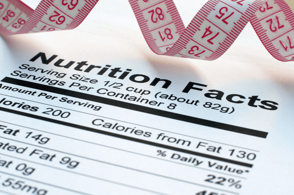 nutrition facts for weight loss singapore