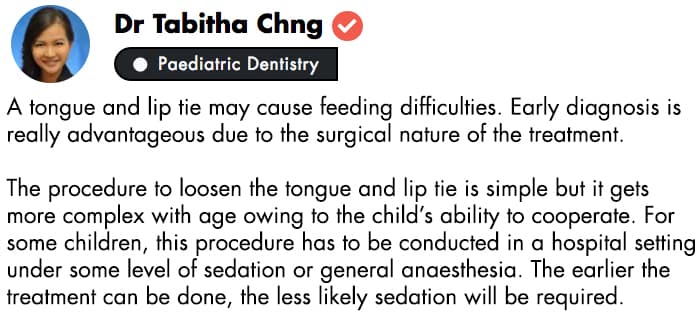 childhood problems - tongue lip tie