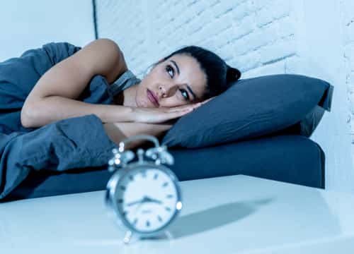 Woman unable to sleep