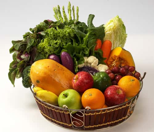 Fruits and vegetables