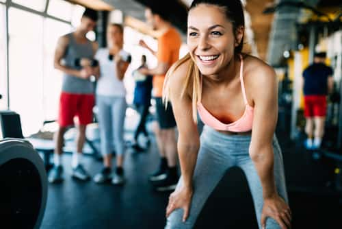 Woman working out