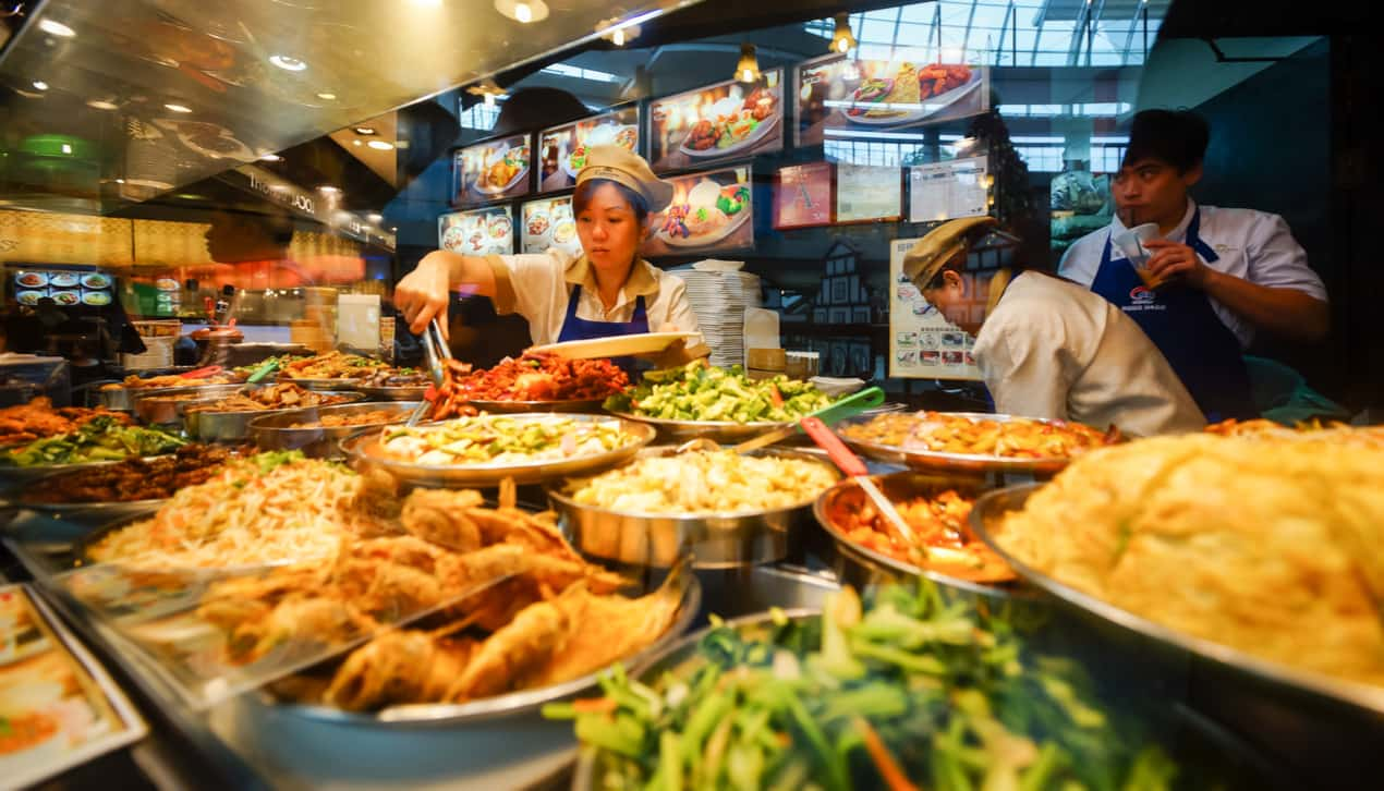 Singapore food court.