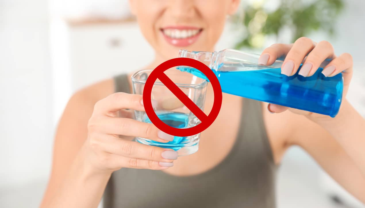 do not use mouthwash for bad breath