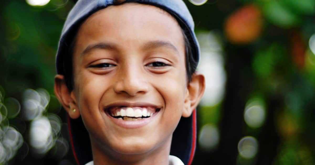 boy smiling at camera