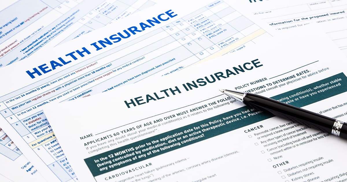 health insurance paper forms