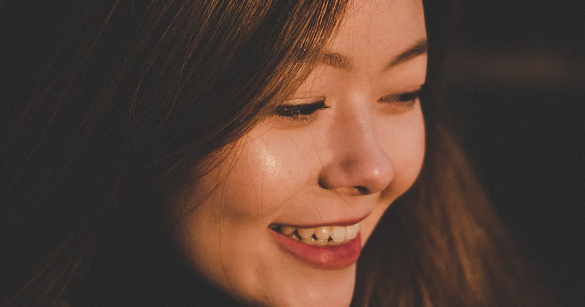 smiling asian girl