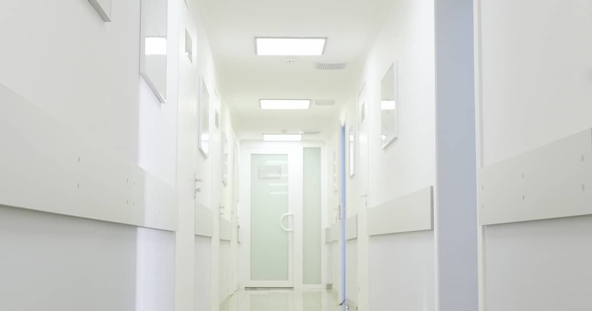 a corridor in hospital