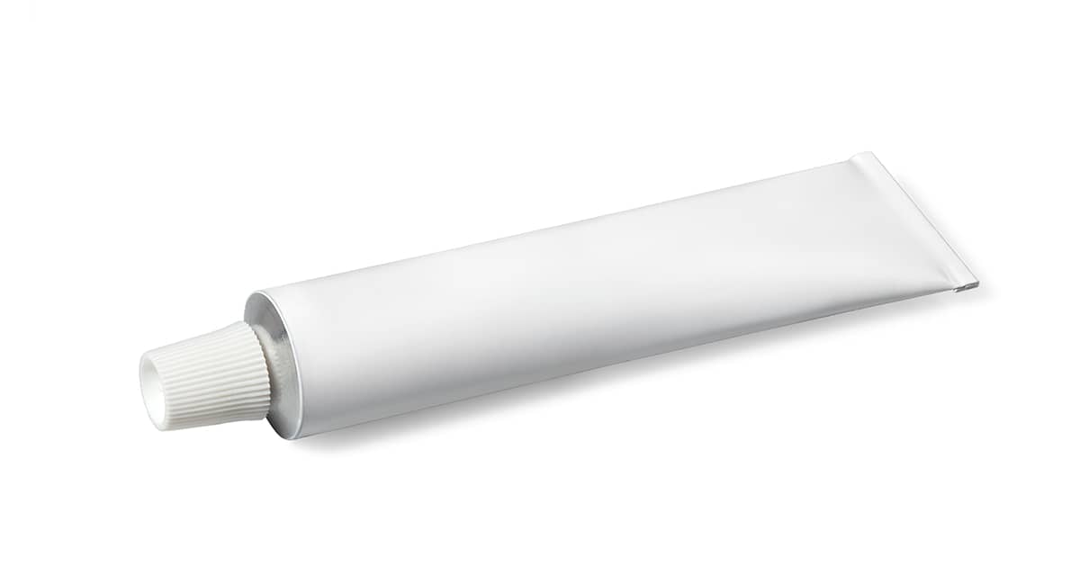 a white tube of cream