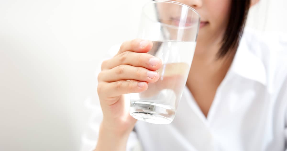 female-drinking-water