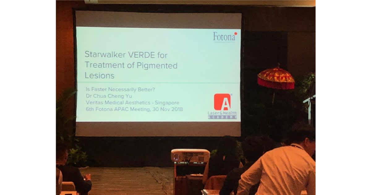 APAC laser conference lecture on pigmentation treatment