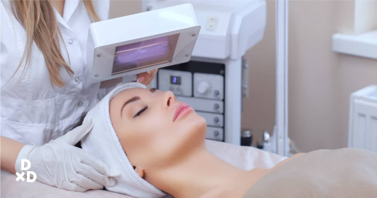 Pigmentation laser treatment session