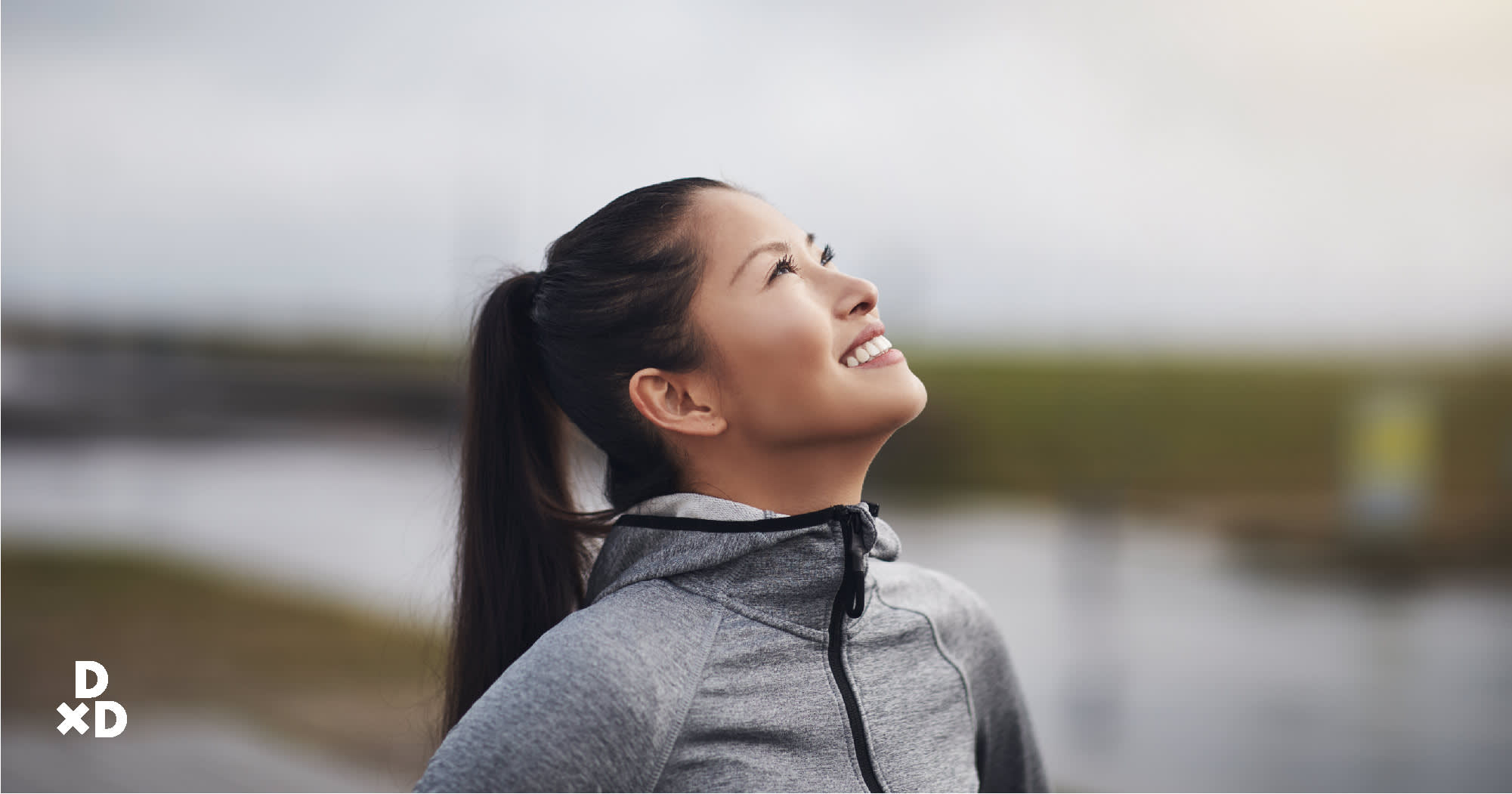 Girl with beautiful smile from LASIK