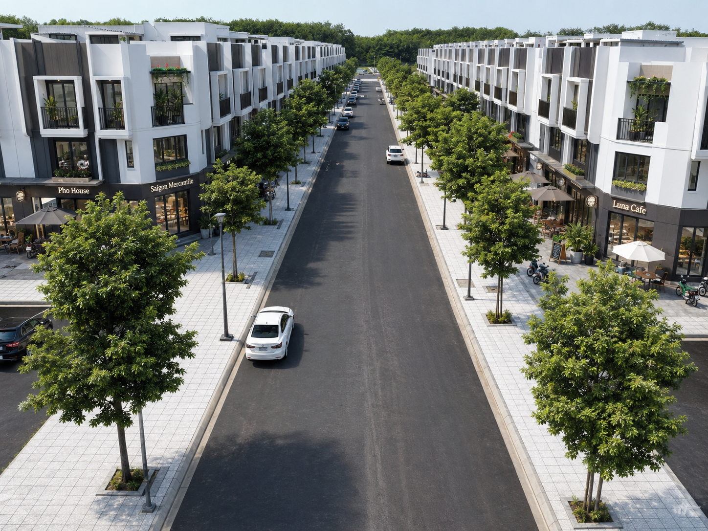 Dãy nhà phố liền kề Haven Living Chánh Phú Hòa