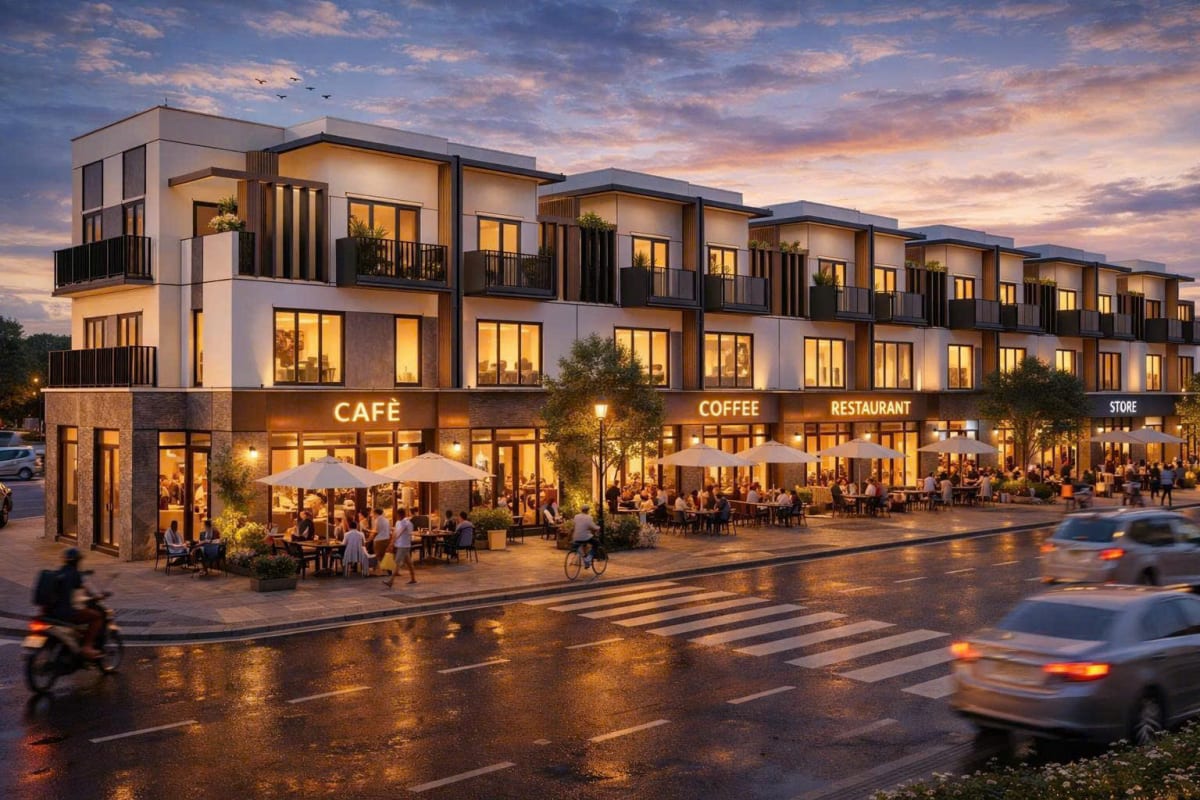 Dãy nhà phố thương mại 3 tầng Haven Living