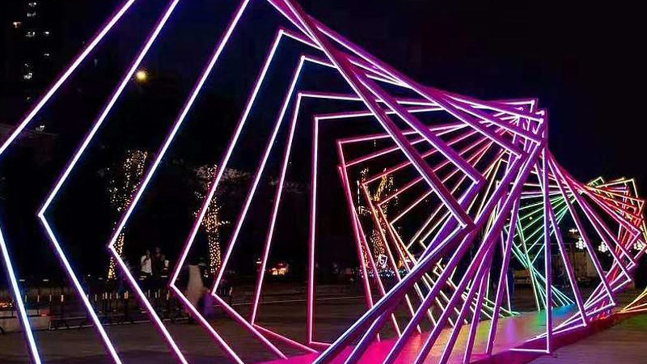 Túnel de led | Mídias Inovadoras