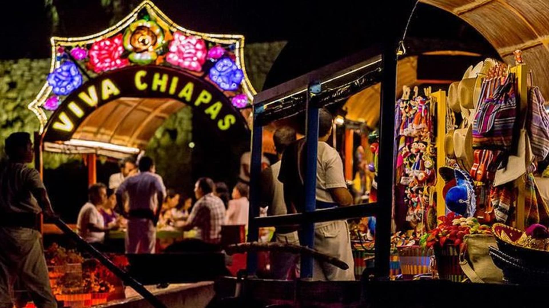 Xoximilco Night Cruise With Round Transportation from Tulum City
