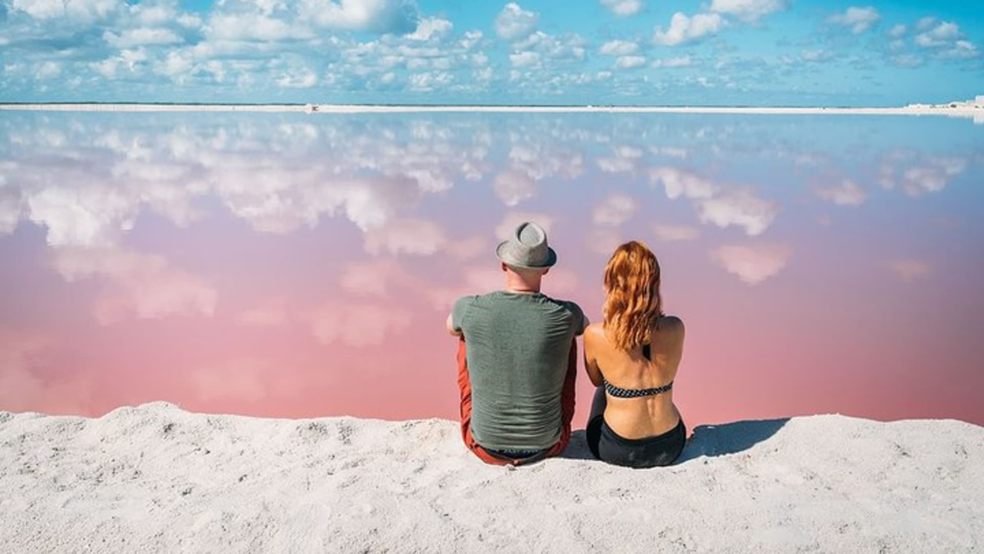 Pink Lake Tour from Las Coloradas with lunch and boat ride