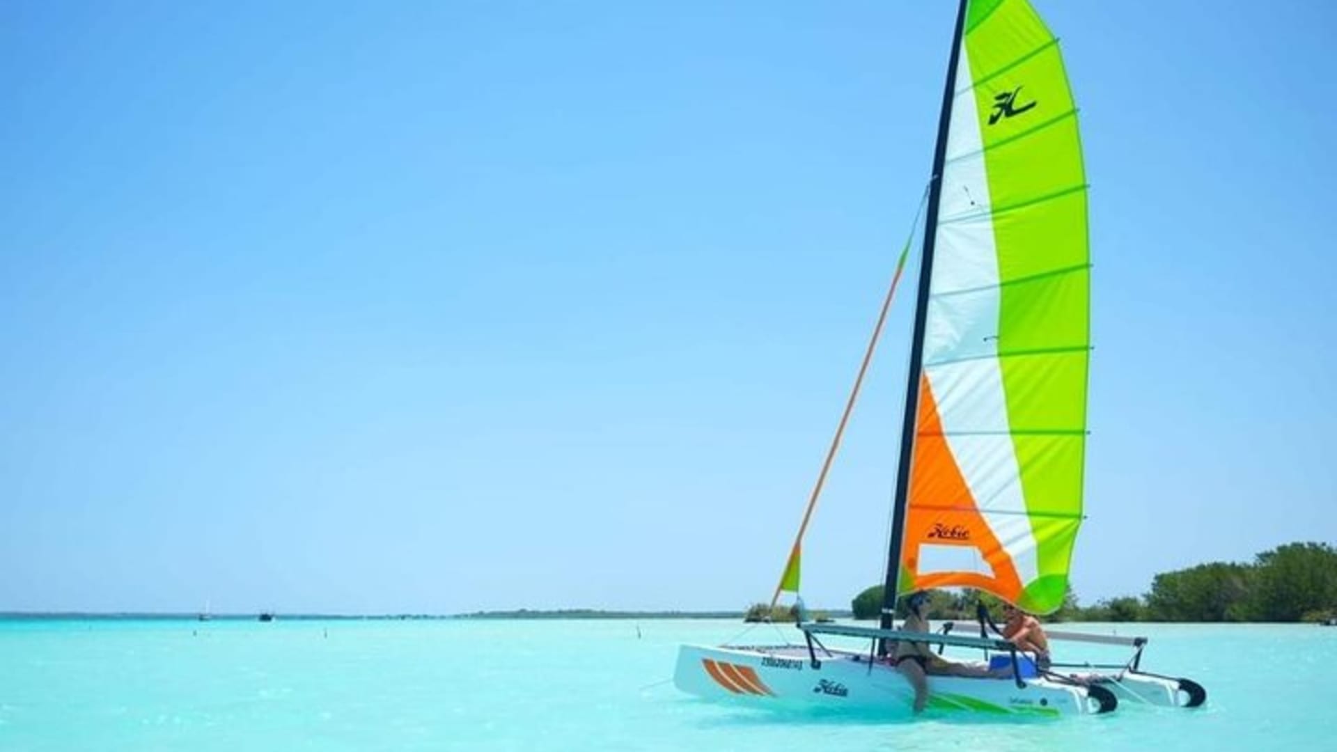 Private - Bacalar sailing across the mesmerizing waters