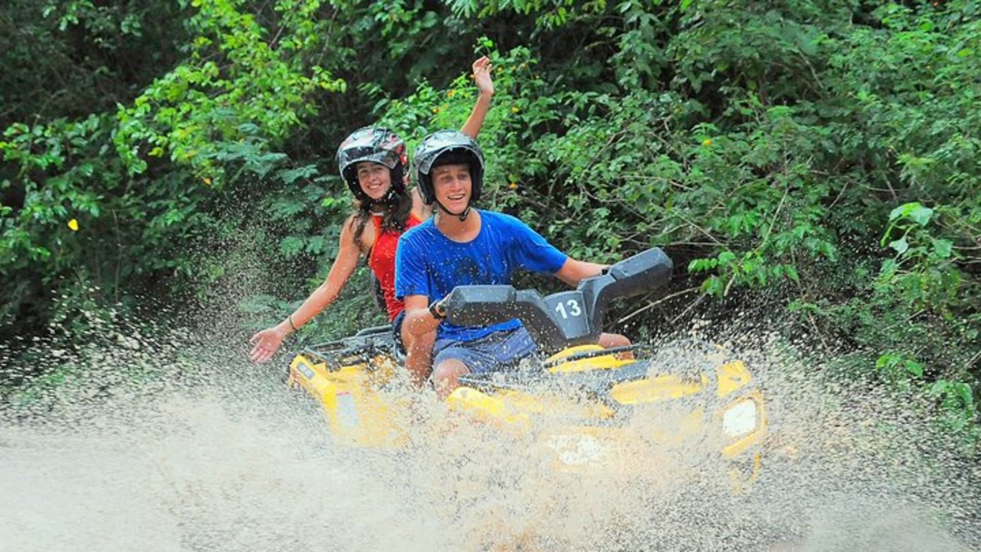 Adrenaline adventure on this Super Snorkeling Tour with ATVs and zip lines.