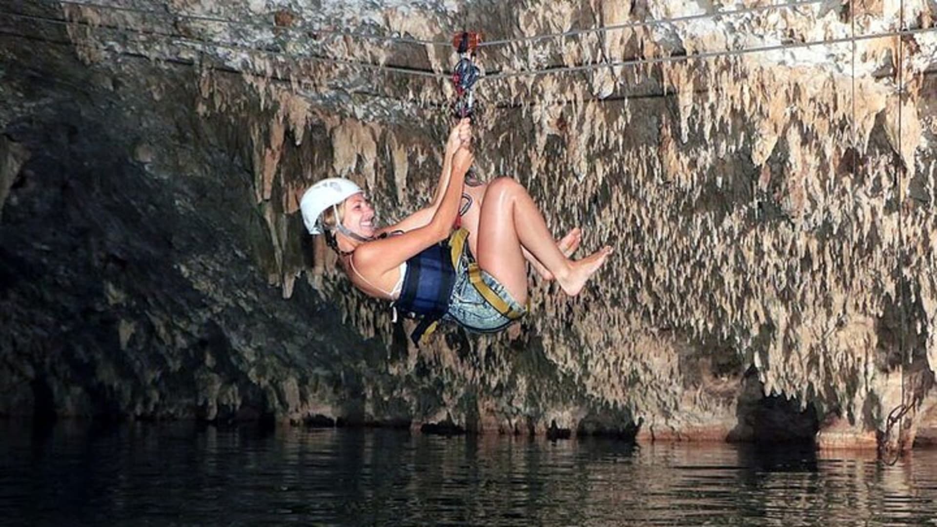 Tulum E-Bike Jungle Zip Line/Repel Snorkel Cenote + Lunch