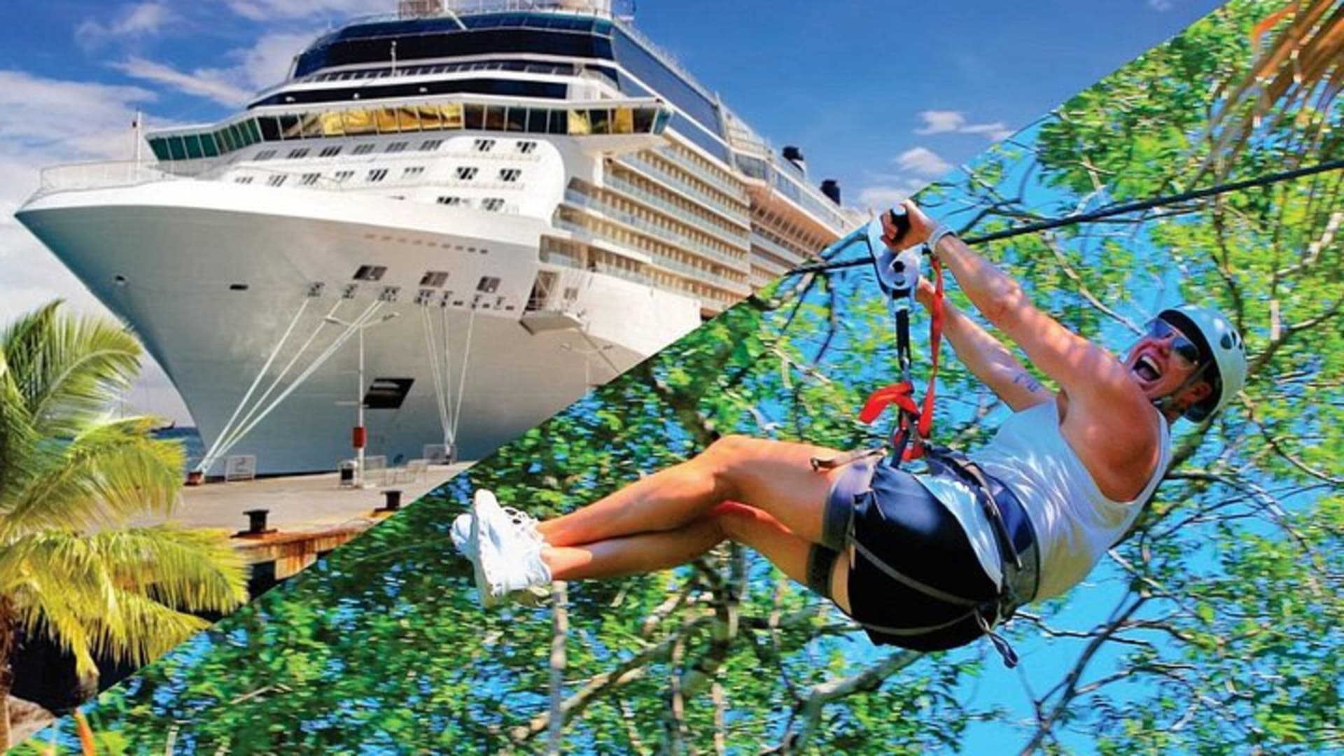 Tyrolienne pour passagers de bateaux de croisière, aventure dans la jungle de Puerto Vallarta