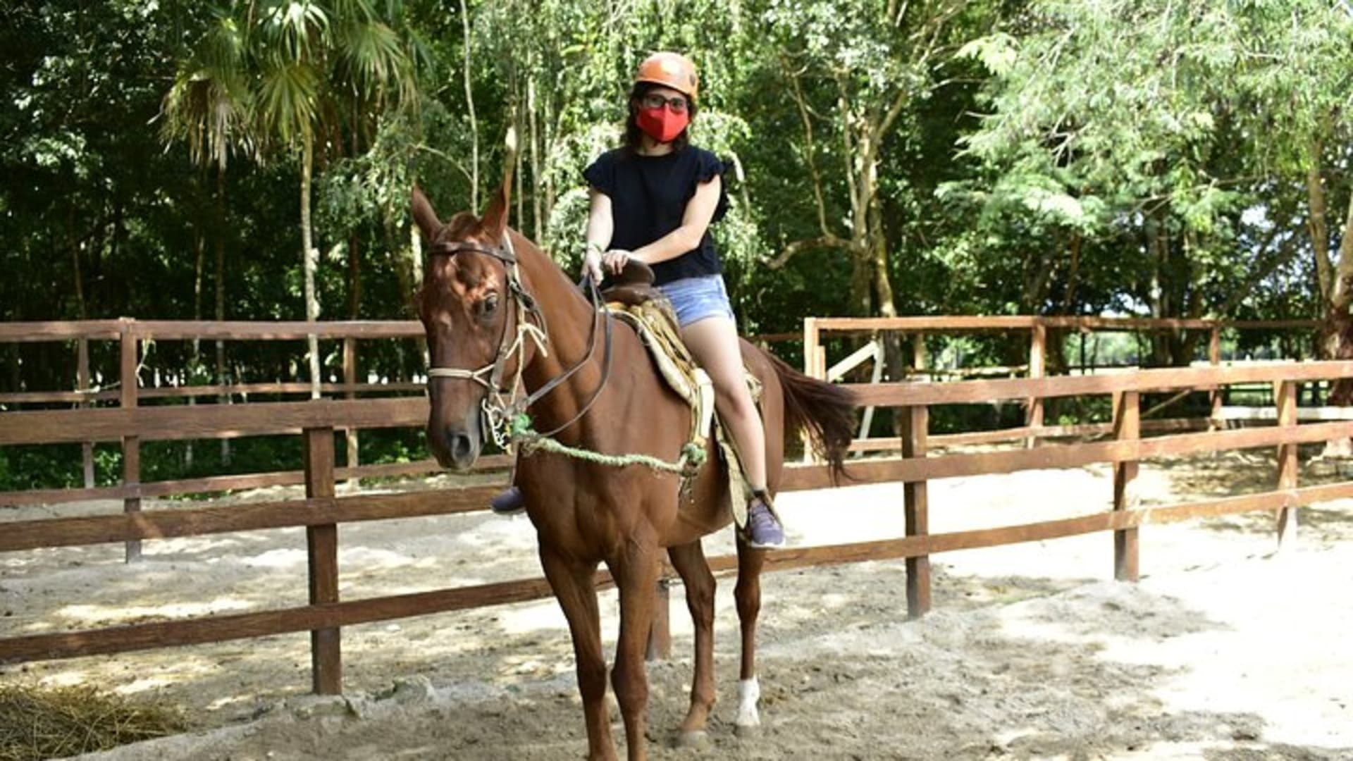 HAVE FUN in the JUNGLE PARK with horseback riding, ATV, zip lines and cenote