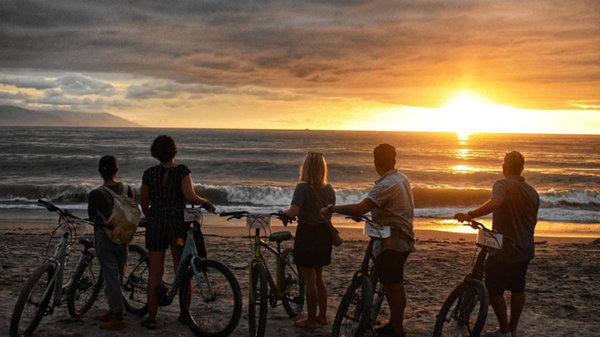 Visite à vélo au coucher du soleil : tequila et tacos
