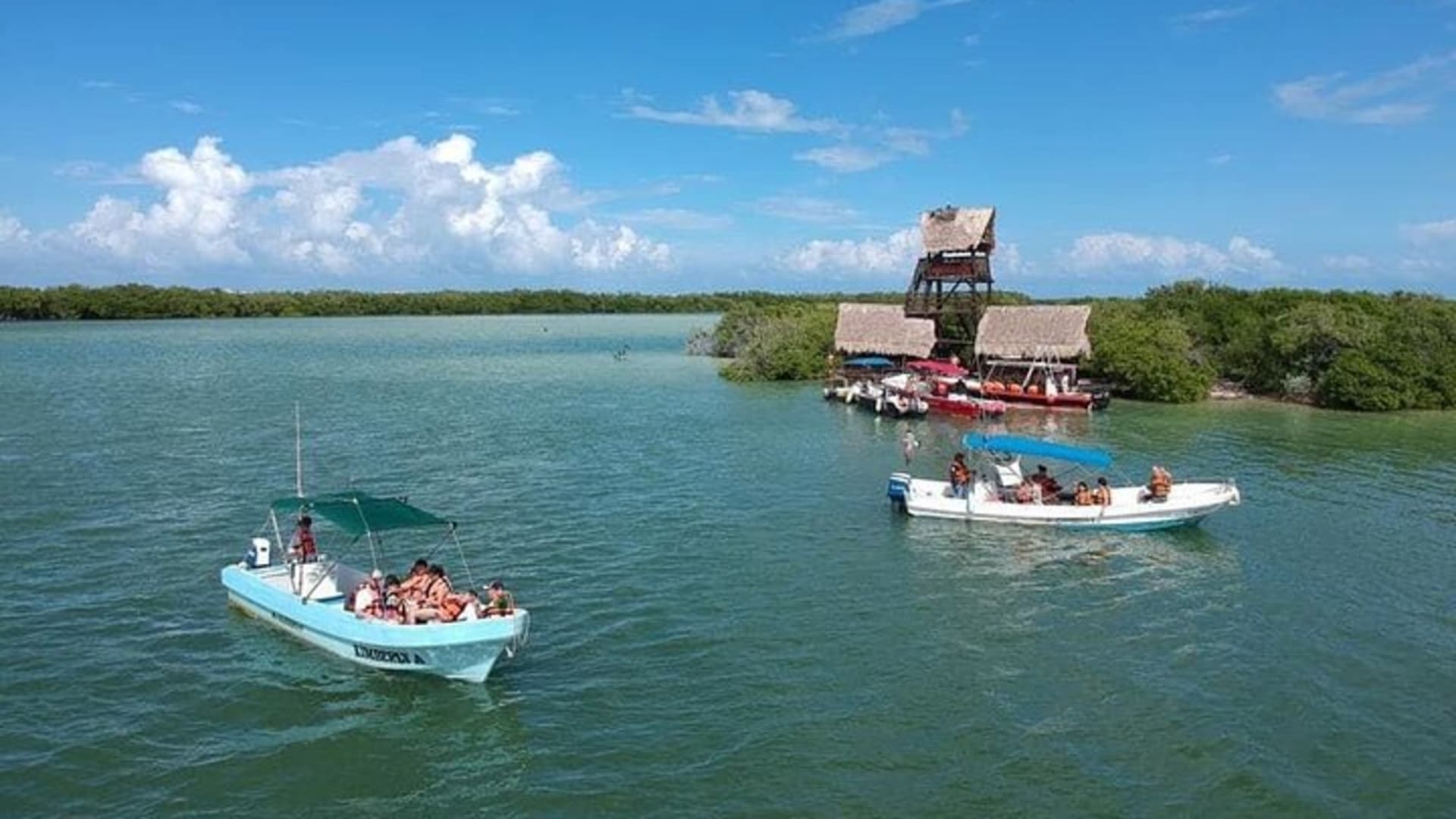Private 3 Islands Boat Tour around Holbox