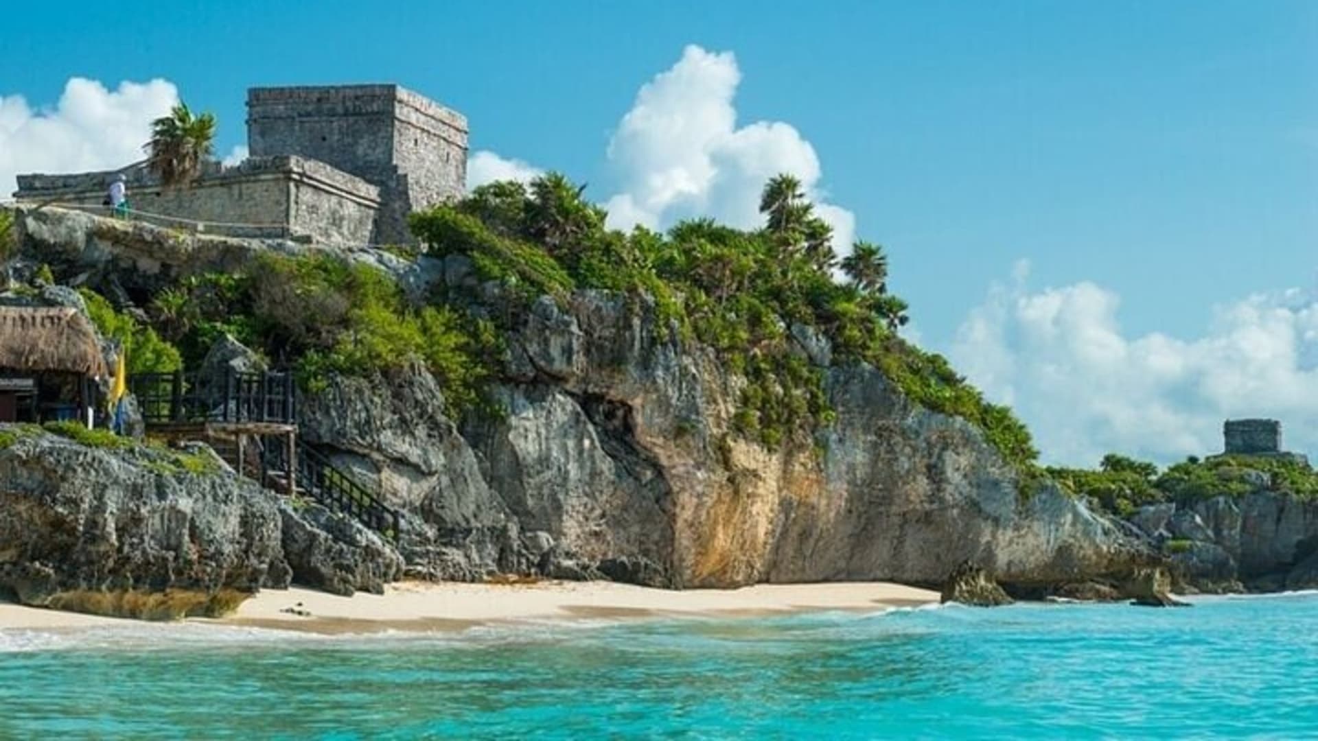 Tulum Snorkeling Tour in Front of the Mayan Castle