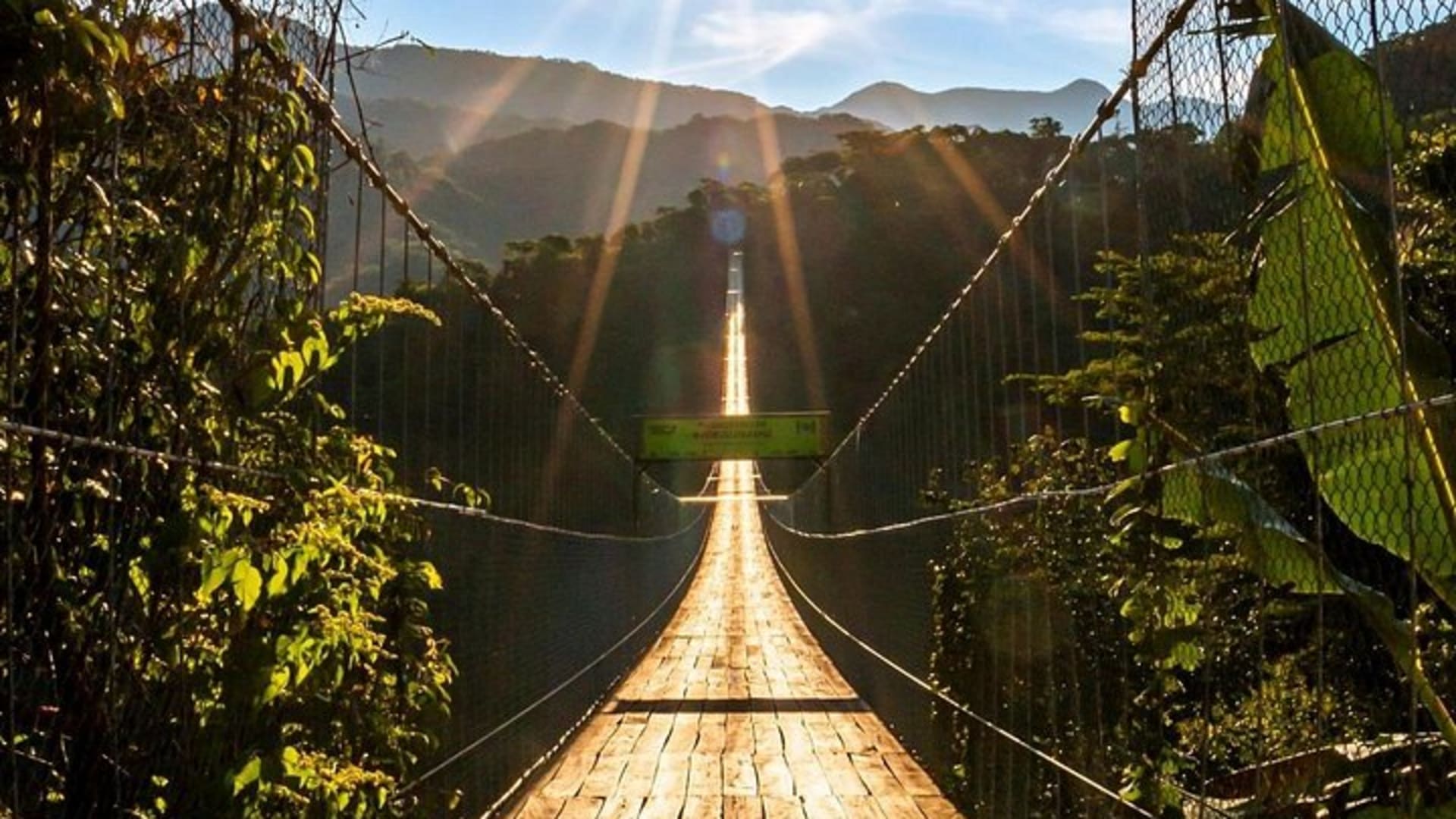 Tirolesa, paseo en mula y caminata por el puente colgante