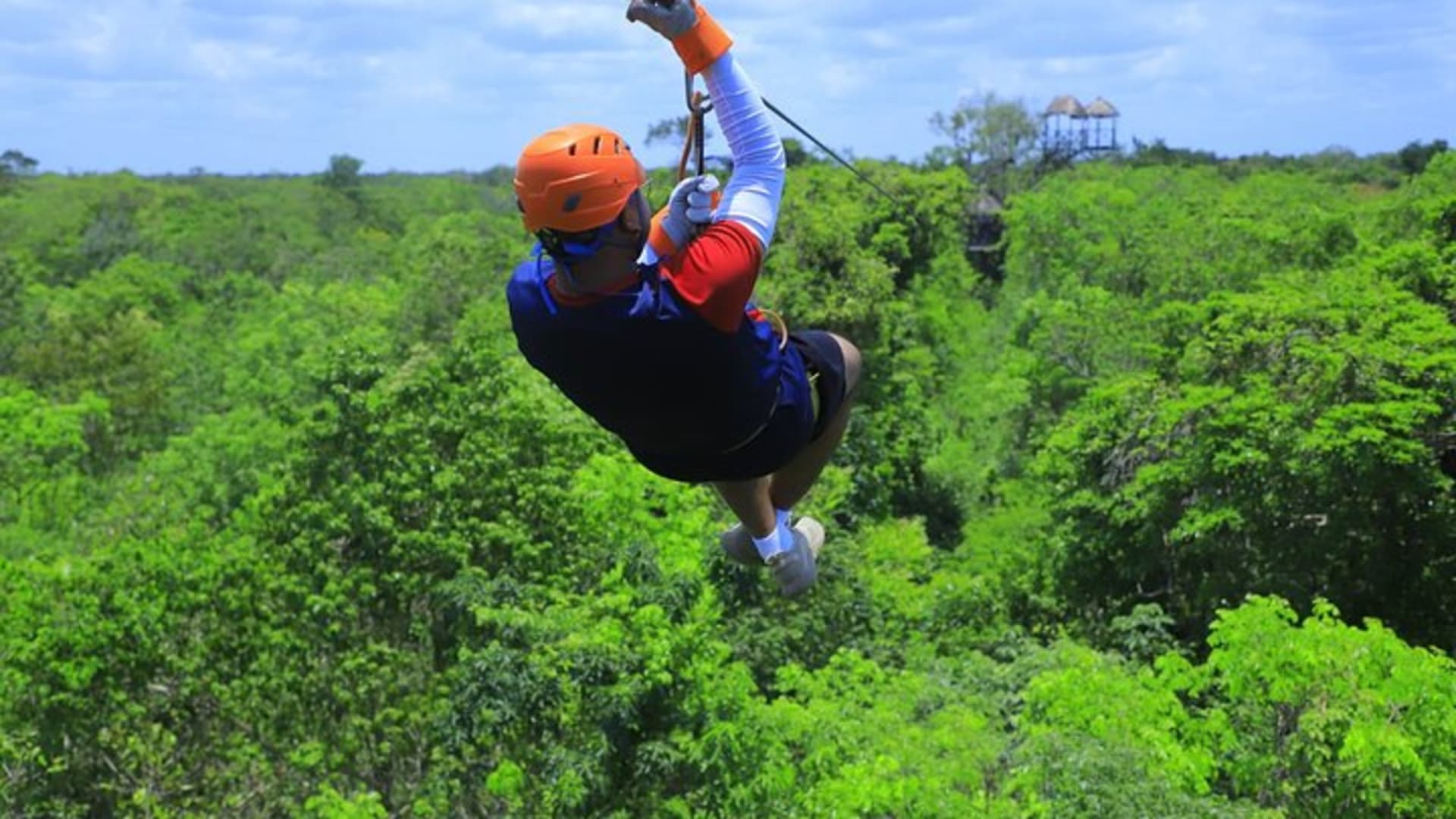 Jungle Adventure from Cancun: Ziplines, Bungee swing and Cenote
