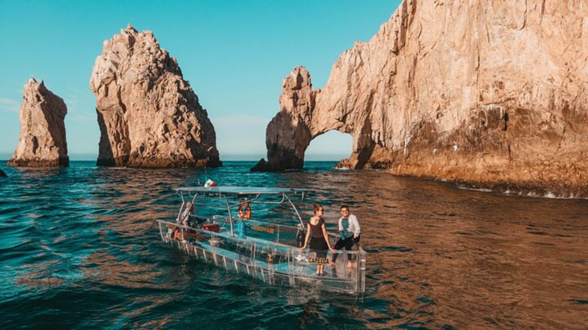 Aventura en bote transparente y tour por la ciudad de Cabo San Lucas