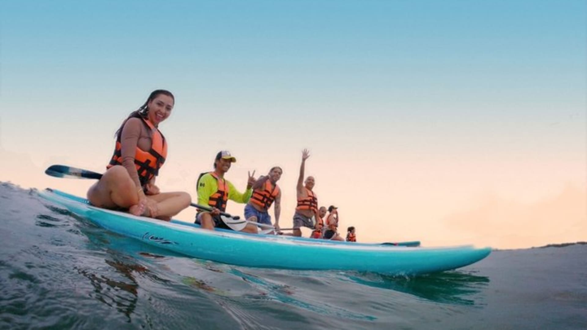 Tulum Sunrise on Sup Paddle board