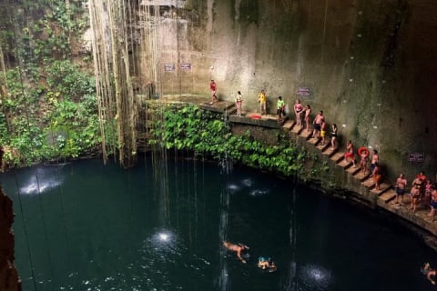 4 best spots in Cancún 1day! CHICHÉN ITZÁ, 2CENOTES, PINK LAKE — photo 5