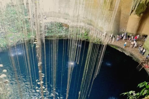 4 best spots in Cancún 1day! CHICHÉN ITZÁ, 2CENOTES, PINK LAKE — photo 6