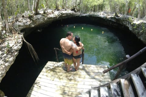 4 Private Cenotes, Zip-Lines, Canoes & Mayan Village with Delicious Lunch — photo 11