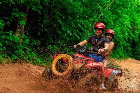 Live this extreme adventure tour. Jungle zip line with ATV and cenote swim. — photo 7
