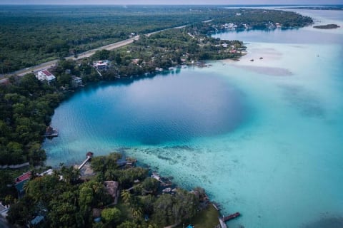 Magical BACALAR TOUR with Pontoon Boat ride. (Transportation + Breakfast + Food) — photo 1