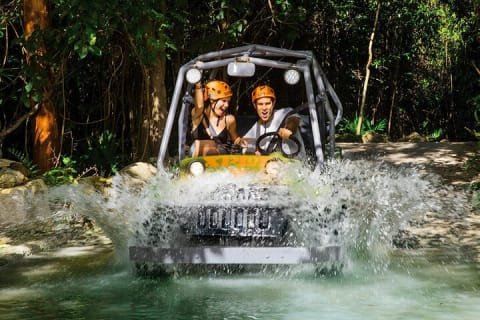 Incredible Amphibious Vehicles with Ziplines and Mexican Festival at night — photo 4